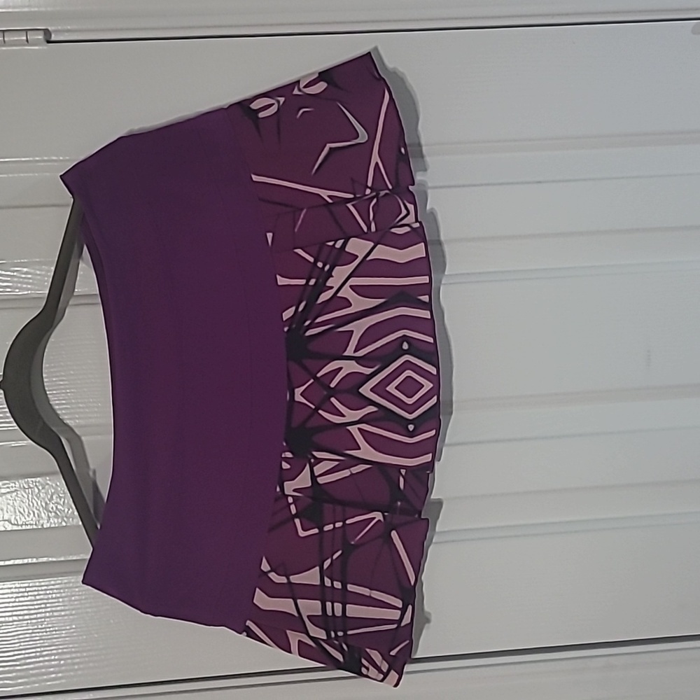 Nike Purple Printed Tennis Mini Skirt Skorts medium
